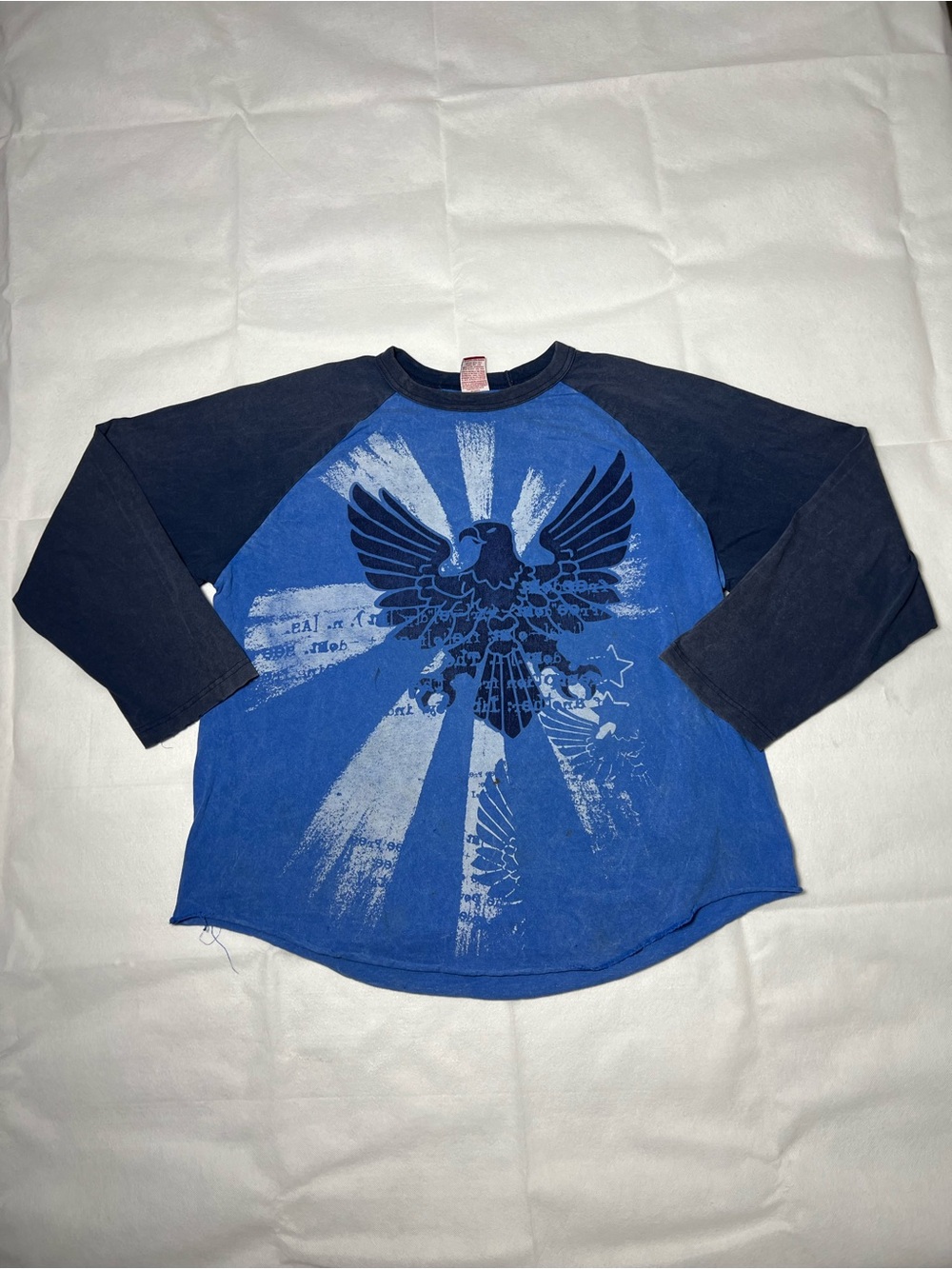 Jnco Denim blue‎ long sleeve shirt with eagle XL
